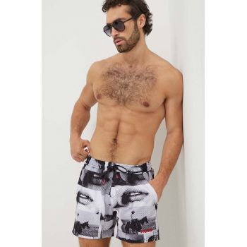 HUGO pantaloni scurti de baie culoarea negru