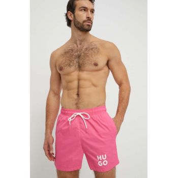 HUGO pantaloni scurți de baie culoarea roz 50510190 ieftin