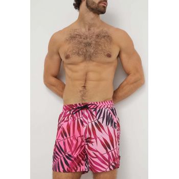 HUGO pantaloni scurti de baie culoarea roz