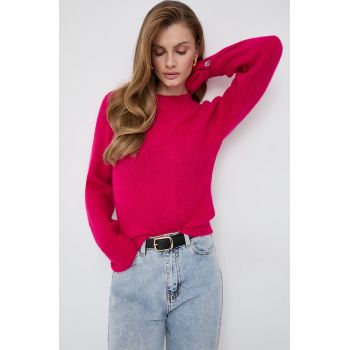 Morgan pulover din amestec de lana femei, culoarea roz ieftin