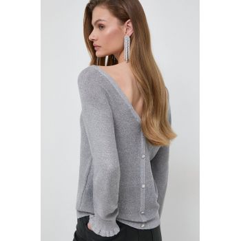 Morgan pulover femei, culoarea argintiu, light ieftin