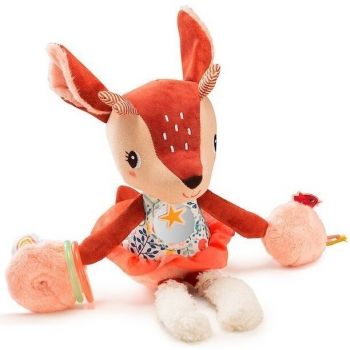Jucarie Activating Stella Deer Multifunctional Cuddly Toy Portocaliu