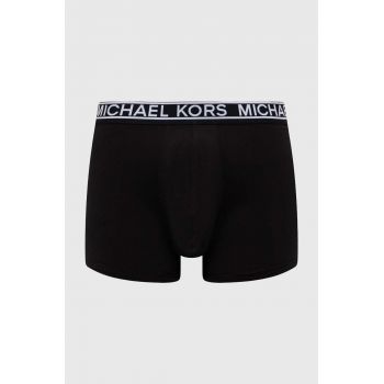 Michael Kors boxeri 3-pack barbati, culoarea negru de firma originali