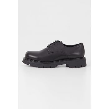 Pantofi Derby low-cut de piele la reducere