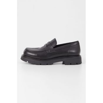 Pantofi loafer uni de piele