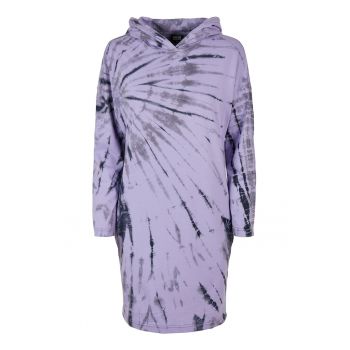 Rochie-hanorac cu model tie-dye