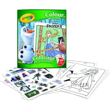 Set Colorat Cu Abtibilduri Frozen 3+ Multicolor