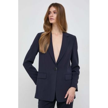 BOSS sacou culoarea bleumarin, un singur rând de nasturi, uni 50457442 de firma original