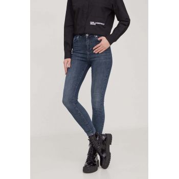 Karl Lagerfeld Jeans jeansi femei, culoarea albastru marin ieftini