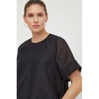 Lovechild bluză femei, culoarea negru, uni 6904168