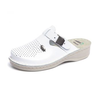 Saboti piele 168-1 Bela