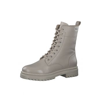 Ghete din piele cu aspect texturat