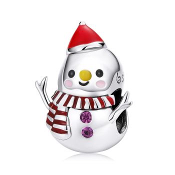 Talisman din argint Baby Snowman