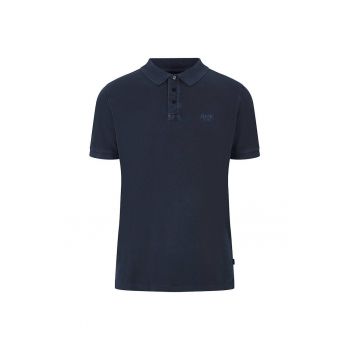 Tricou polo cu fenta cu nasturi Ambrosio