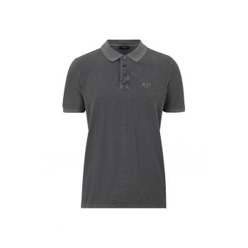 Tricou polo cu fenta cu nasturi Ambrosio