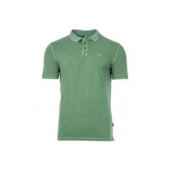 Tricou polo cu fenta cu nasturi Ambrosio