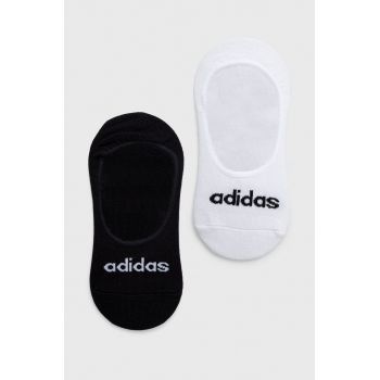 adidas șosete 2-pack culoarea alb HT3448