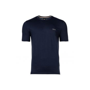 BOSS - Tricou cu decolteu rotund si logo discret