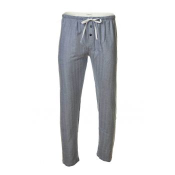 Pantaloni de casa cu model herringbone