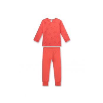 Pijama de bumbac cu decolteu la baza gatului ieftine