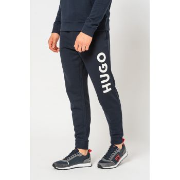 Pantaloni sport de bumbac cu imprimeu logo Dutschi