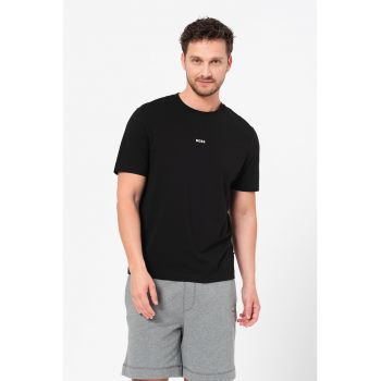 Tricou relaxed fit cu decolteu la baza gatului Chup