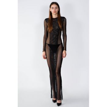 Rochie maxi cu model transparent