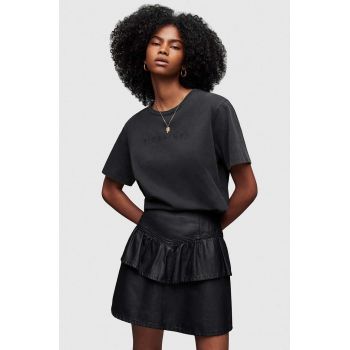 AllSaints tricou din bumbac culoarea negru