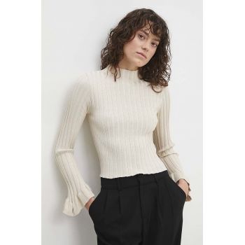 Answear Lab pulover culoarea bej