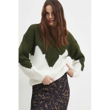 Answear Lab pulover de lana culoarea gri, călduros ieftin