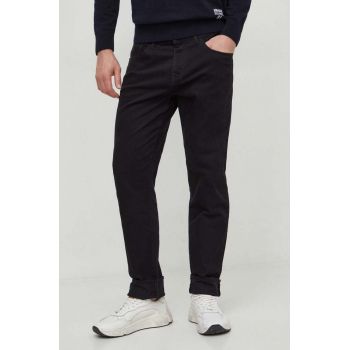 Armani Exchange jeansi barbati, culoarea negru