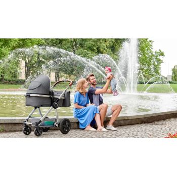 Carucior 3 in 1 Kinderkraft Veo grey ieftin