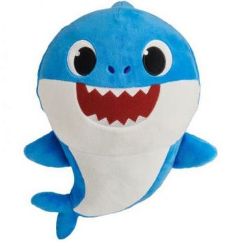 Jucarie muzicala din plus Dady Shark, Baby Shark, 35 cm