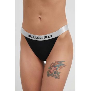 Karl Lagerfeld chiloti de baie culoarea negru