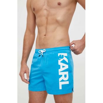 Karl Lagerfeld pantaloni scurti de baie culoarea albastru marin