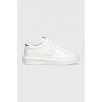 Karl Lagerfeld sneakers din piele KAPRI MENS culoarea alb, KL52574