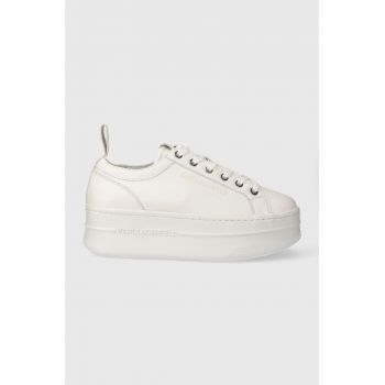 Karl Lagerfeld sneakers KOBO III culoarea alb, KL65019