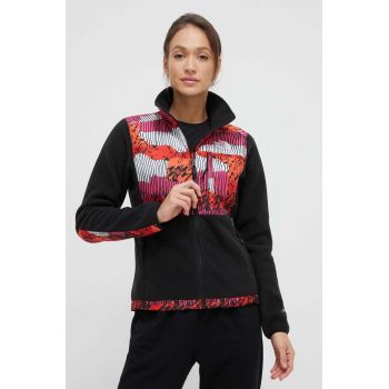 The North Face hanorac fleece culoarea rosu, modelator