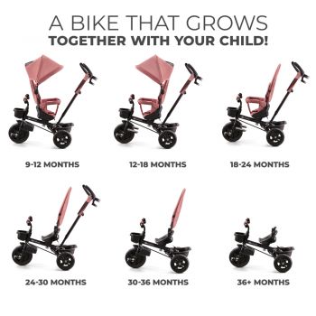 Tricicleta copii Kinderkraft Aveo rose pink ieftina