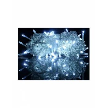 Instalatie de Craciun liniara alb rece 16 m 200 leduri 5806W
