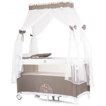 Patut pliabil Chipolino Palace Bear beige la reducere