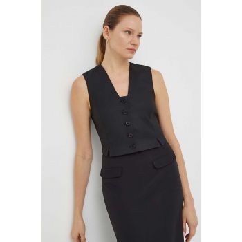 By Malene Birger vesta culoarea negru, un singur rand de nasturi de firma originala