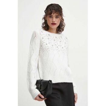 Medicine pulover femei, culoarea bej, călduros de firma original