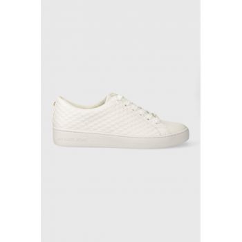 MICHAEL Michael Kors sneakers din piele Keaton culoarea alb, 43R4KTFS1L