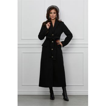 Palton LaDonna lung negru