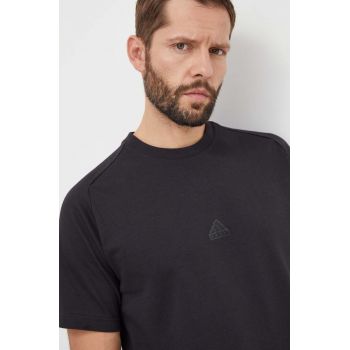 adidas tricou Z.N.E bărbați, culoarea negru, uni IR5217
