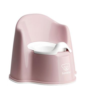 BabyBjorn - Olita cu protectie spate Pottty Chair Powder Pink de firma originala