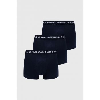 Karl Lagerfeld boxeri 3-pack barbati, culoarea albastru marin