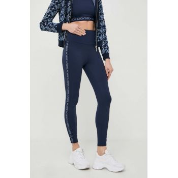 MICHAEL Michael Kors colanti femei, culoarea albastru marin, cu imprimeu