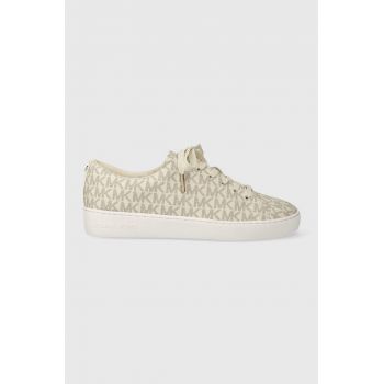 MICHAEL Michael Kors sneakers Keaton culoarea bej, 43R4KTFS1B